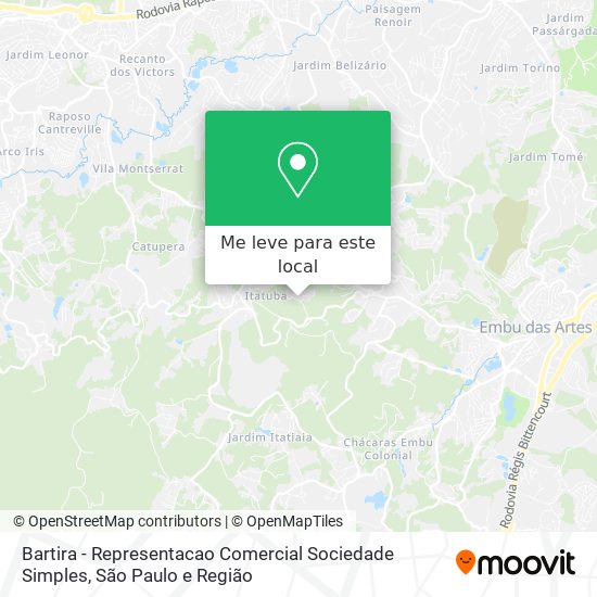 Bartira - Representacao Comercial Sociedade Simples mapa