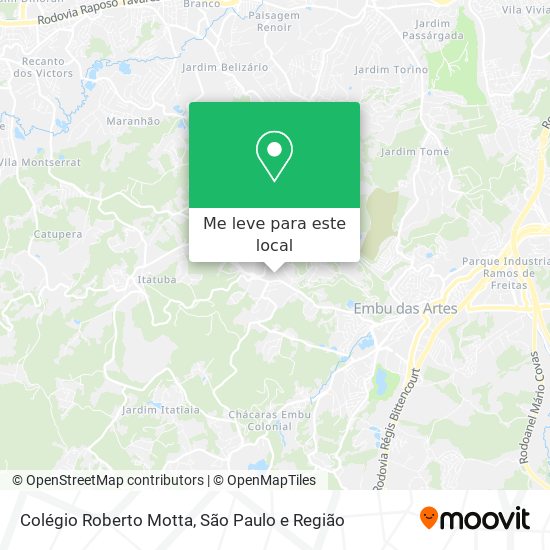 Colégio Roberto Motta mapa