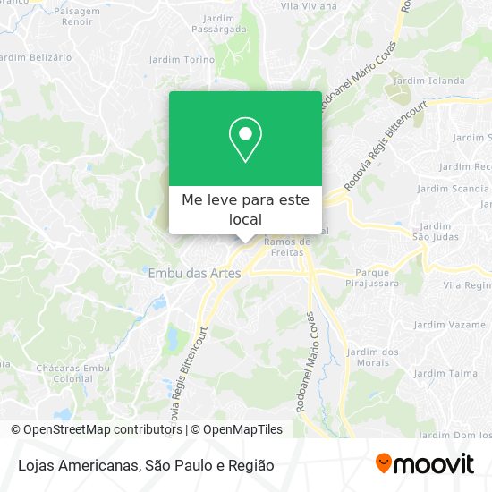 Lojas Americanas mapa