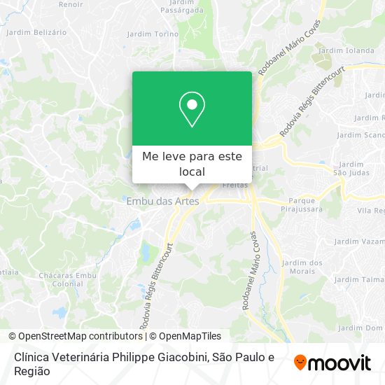 Clínica Veterinária Philippe Giacobini mapa