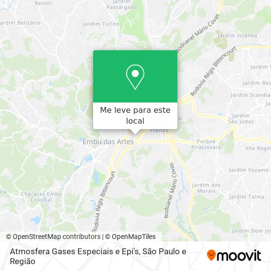 Atmosfera Gases Especiais e Epi's mapa