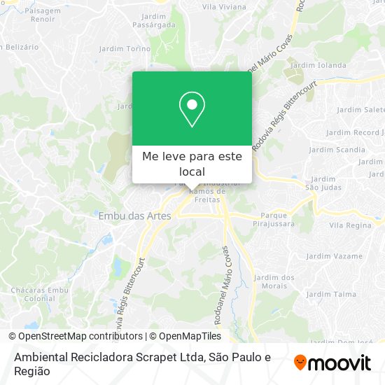 Ambiental Recicladora Scrapet Ltda mapa