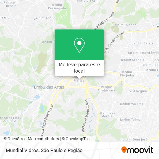 Mundial Vidros mapa