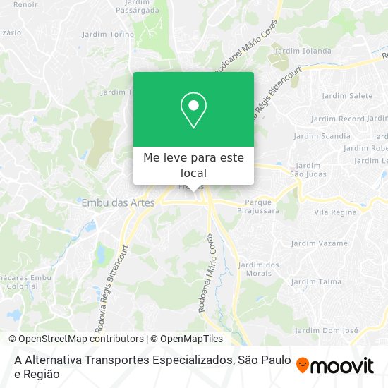 A Alternativa Transportes Especializados mapa