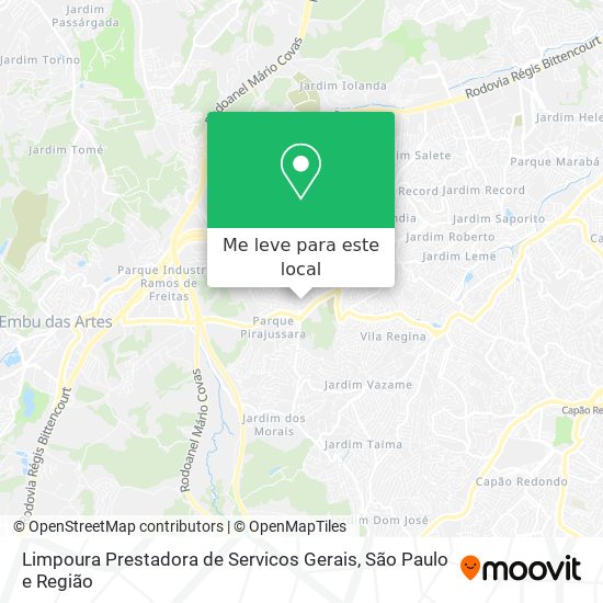 Limpoura Prestadora de Servicos Gerais mapa