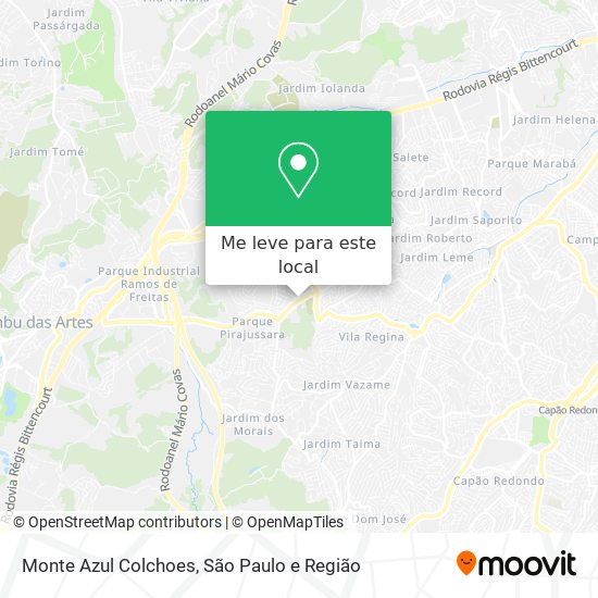 Monte Azul Colchoes mapa
