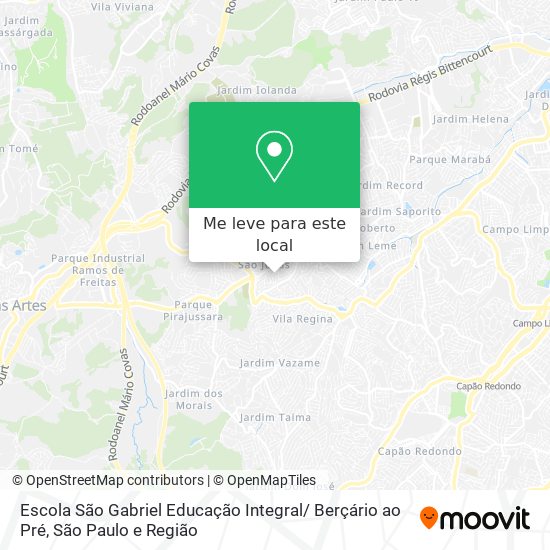 Escola São Gabriel Educação Integral/ Berçário ao Pré mapa