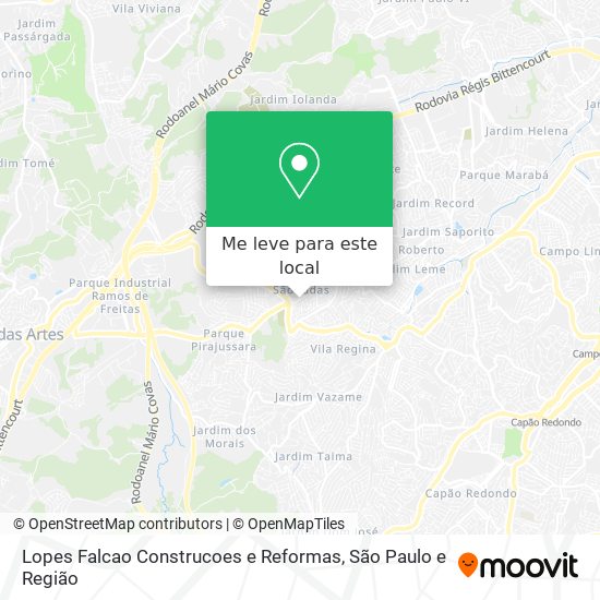 Lopes Falcao Construcoes e Reformas mapa