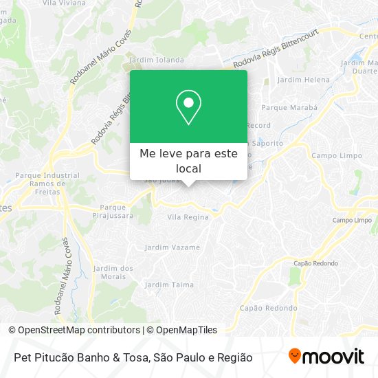 Pet Pitucão Banho & Tosa mapa