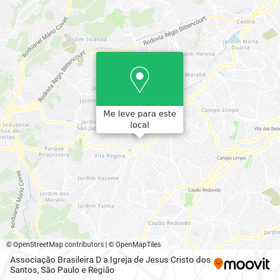 Associação Brasileira D a Igreja de Jesus Cristo dos Santos mapa