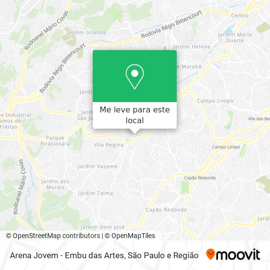 Arena Jovem - Embu das Artes mapa