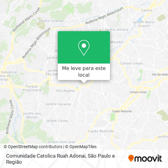 Comunidade Catolica Ruah Adonai mapa