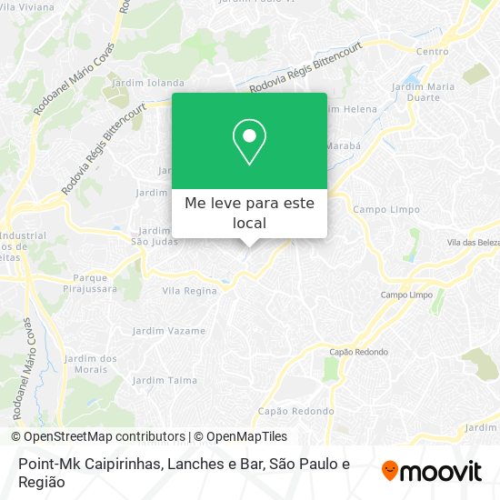 Point-Mk Caipirinhas, Lanches e Bar mapa