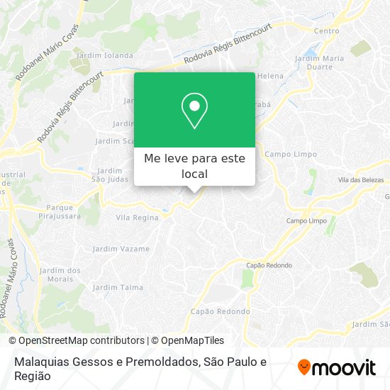 Malaquias Gessos e Premoldados mapa