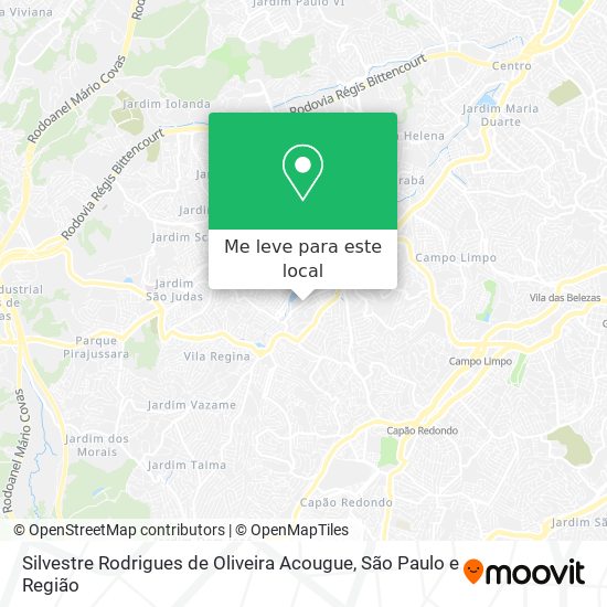 Silvestre Rodrigues de Oliveira Acougue mapa