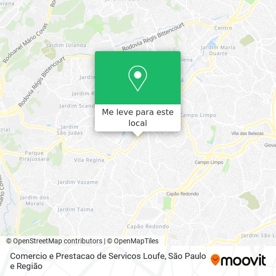 Comercio e Prestacao de Servicos Loufe mapa