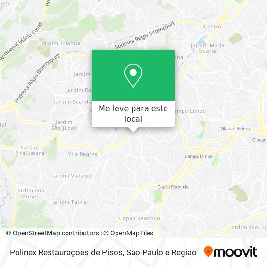 Polinex Restaurações de Pisos mapa