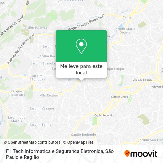 F1 Tech Informatica e Seguranca Eletronica mapa