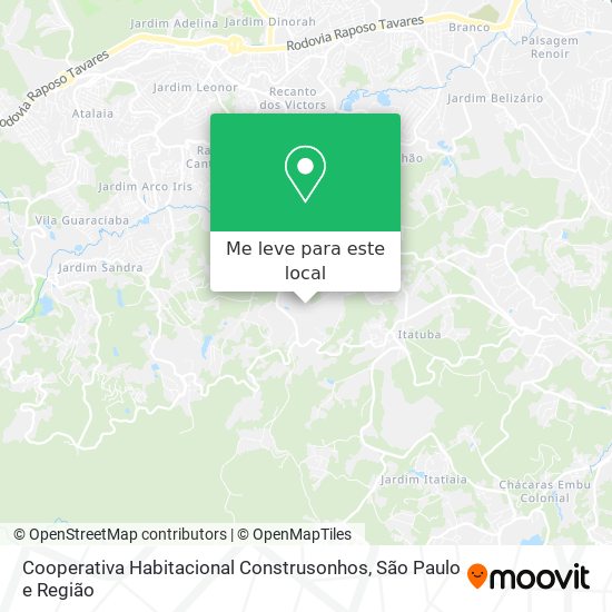 Cooperativa Habitacional Construsonhos mapa