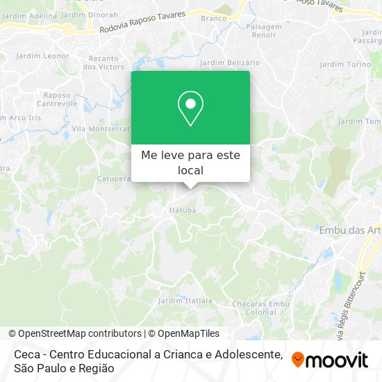 Ceca - Centro Educacional a Crianca e Adolescente mapa