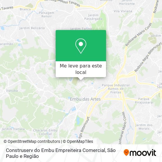 Construserv do Embu Empreiteira Comercial mapa