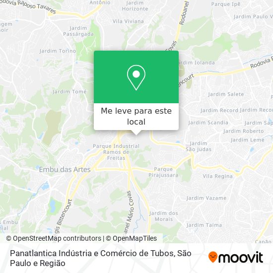 Panatlantica Indústria e Comércio de Tubos mapa