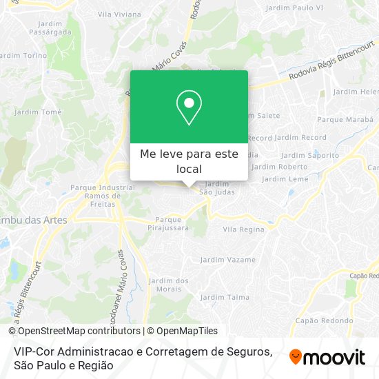 VIP-Cor Administracao e Corretagem de Seguros mapa