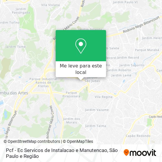 Pcf - Ec Servicos de Instalacao e Manutencao mapa