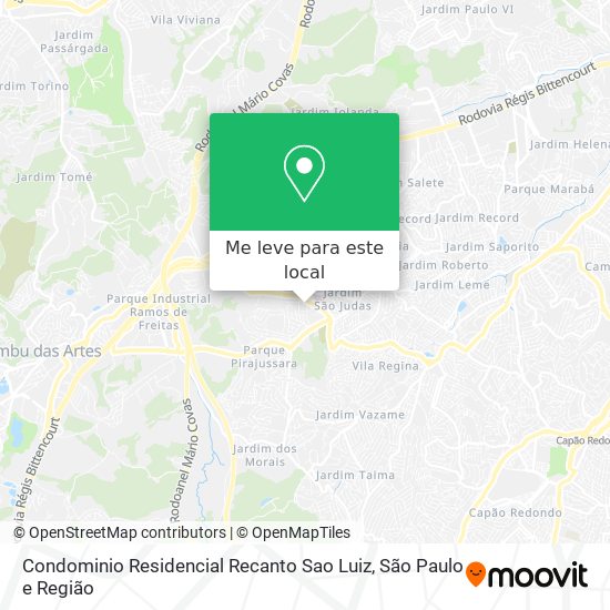 Condominio Residencial Recanto Sao Luiz mapa