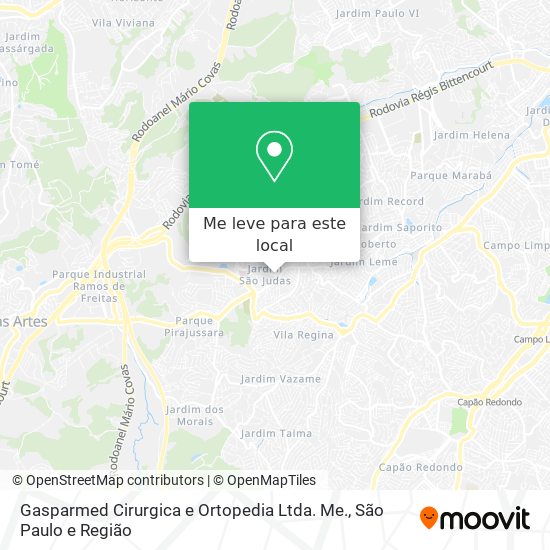 Gasparmed Cirurgica e Ortopedia Ltda. Me. mapa