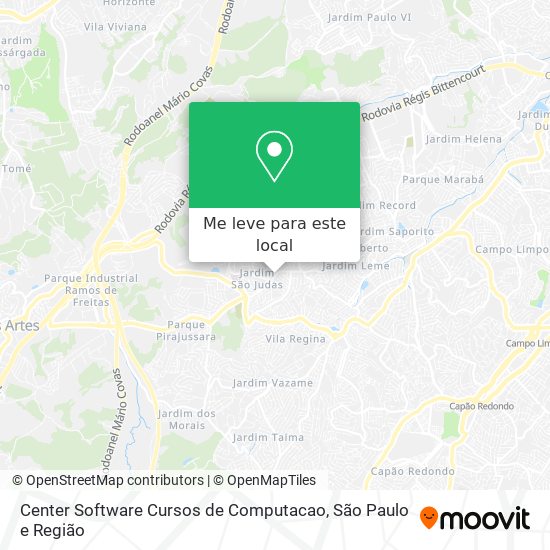 Center Software Cursos de Computacao mapa