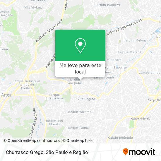 Churrasco Grego mapa