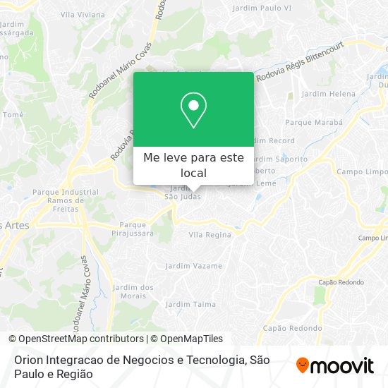 Orion Integracao de Negocios e Tecnologia mapa