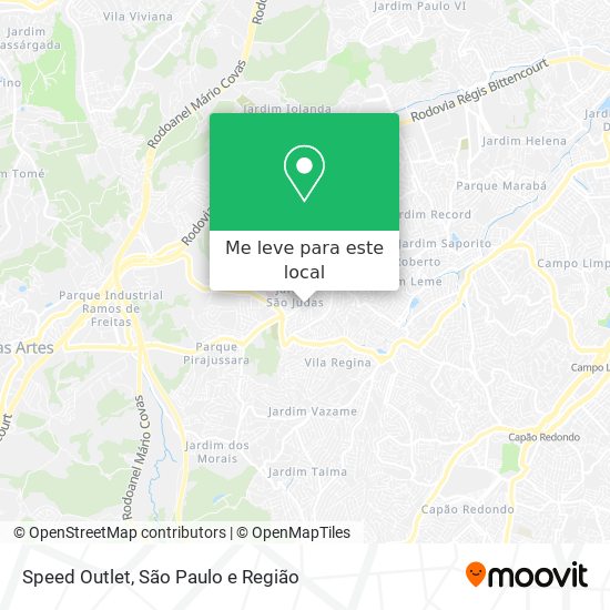 Speed Outlet mapa