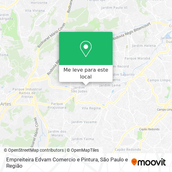 Empreiteira Edvam Comercio e Pintura mapa