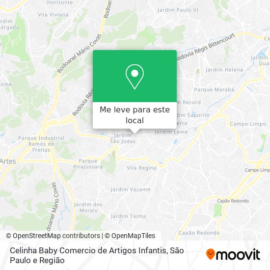 Celinha Baby Comercio de Artigos Infantis mapa