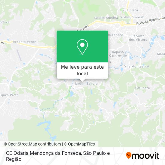 CE Odaria Mendonça da Fonseca mapa