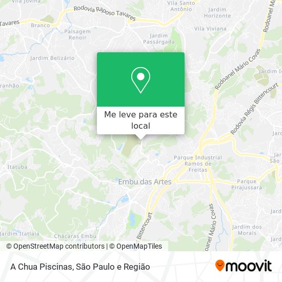 A Chua Piscinas mapa