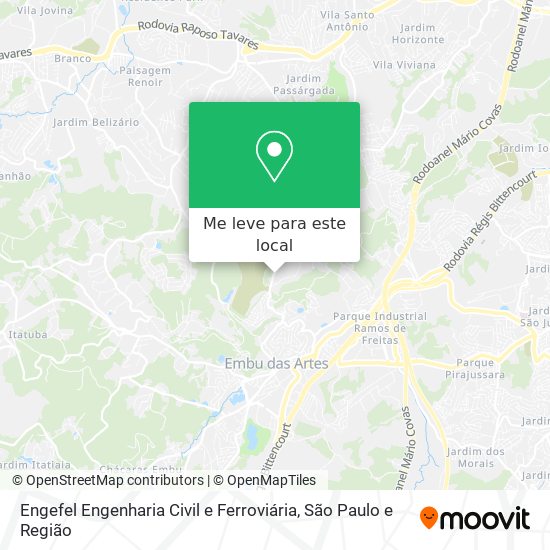 Engefel Engenharia Civil e Ferroviária mapa