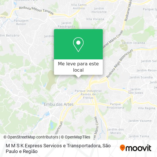 M M S K Express Servicos e Transportadora mapa