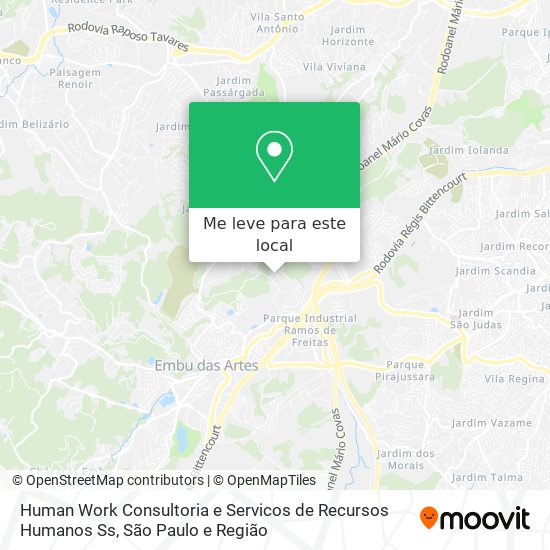 Human Work Consultoria e Servicos de Recursos Humanos Ss mapa