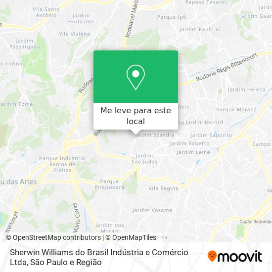 Sherwin Williams do Brasil Indústria e Comércio Ltda mapa