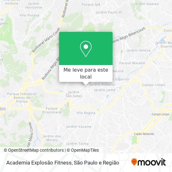 Academia Explosão Fitness mapa