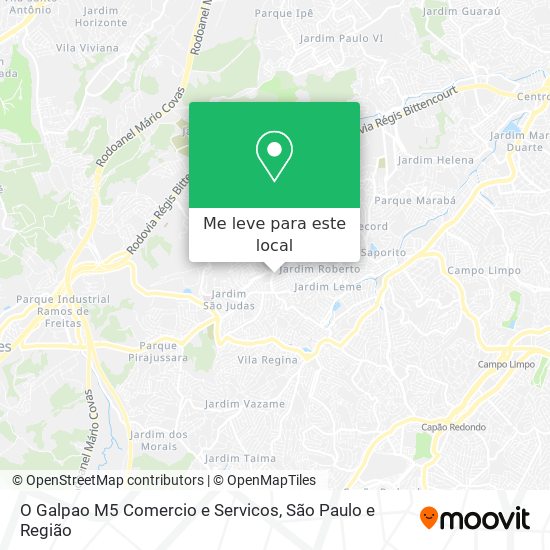 O Galpao M5 Comercio e Servicos mapa