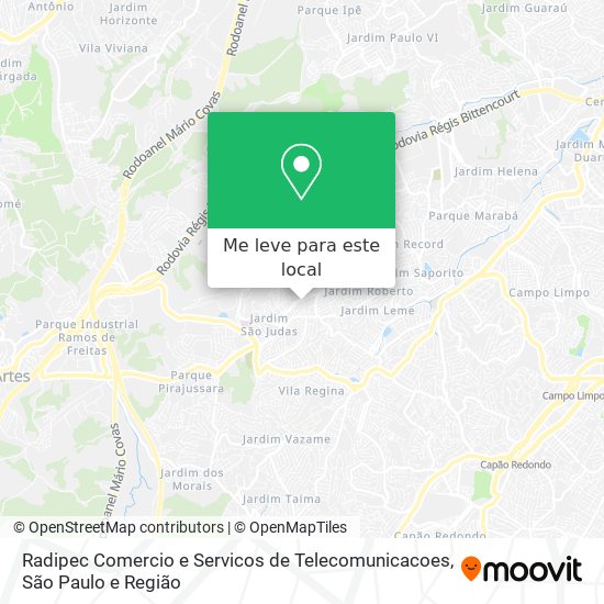 Radipec Comercio e Servicos de Telecomunicacoes mapa