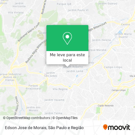 Edson Jose de Morais mapa