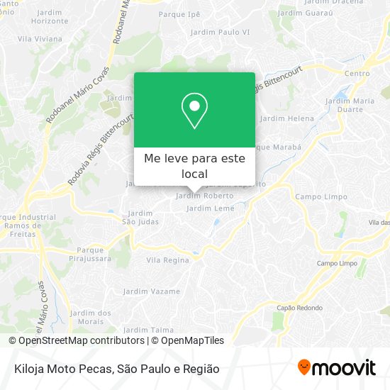 Kiloja Moto Pecas mapa