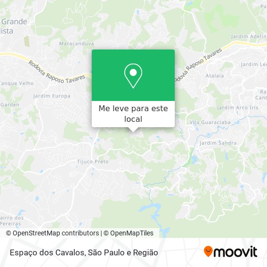 Espaço dos Cavalos mapa