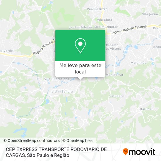 CEP EXPRESS TRANSPORTE RODOVIARIO DE CARGAS mapa