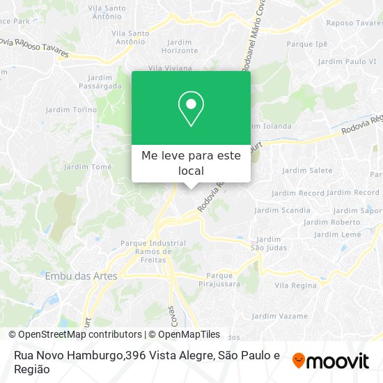 Rua Novo Hamburgo,396 Vista Alegre mapa